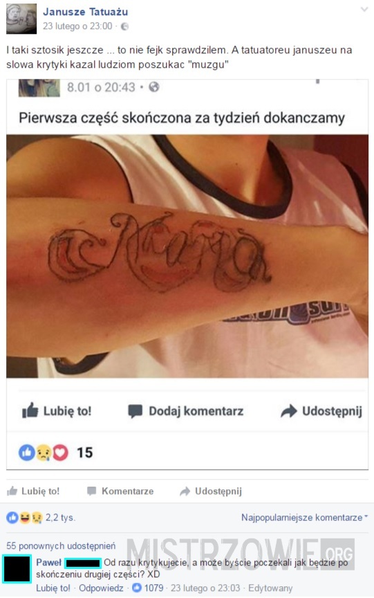 Tatuatoreu Januszeu –  
