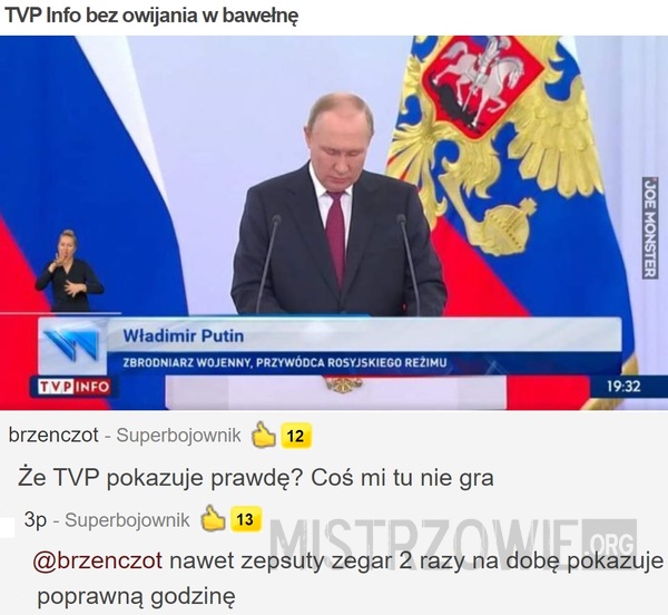 TVP Info bez owijania w bawełnę –  
