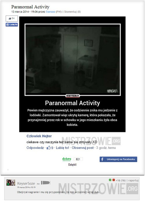 Re: Paranormal Activity