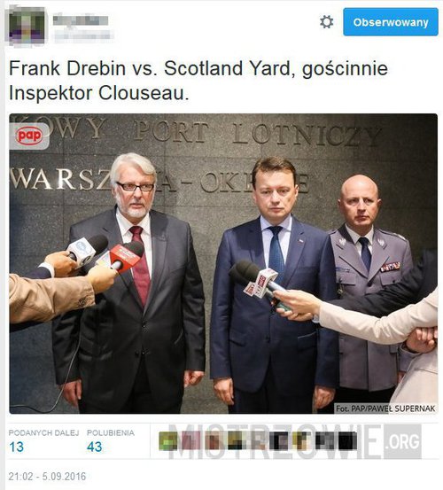 Frank Drebin vs. Scotland Yard, gościnnie Inspektor Clouseau