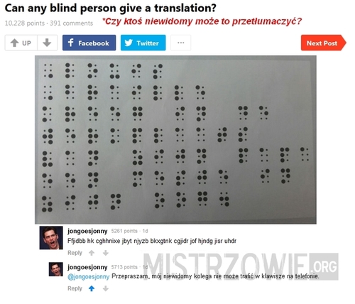 Tłumacz Braille'a