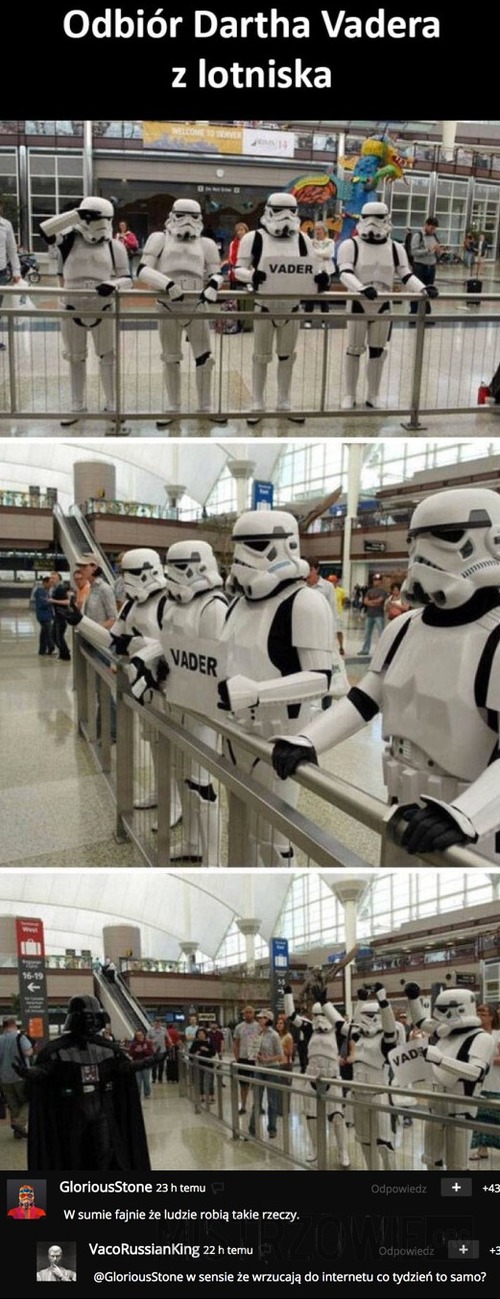 Odbiór Dartha Vadera z lotniska