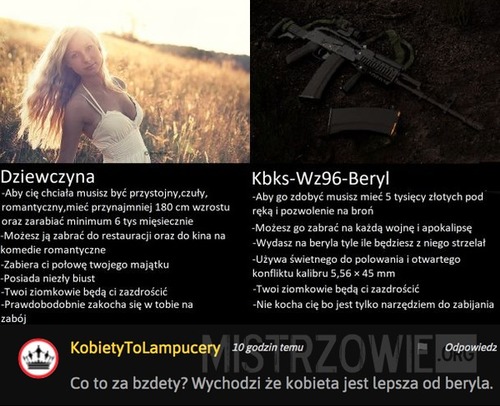 Dziewczyna vs Kbks-Wz96-Beryl