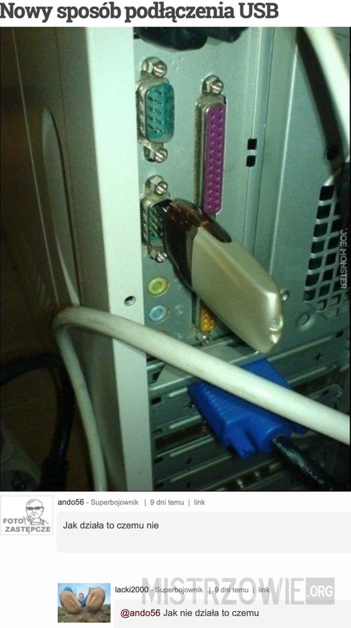 Nowy sposób podłączenia USB
