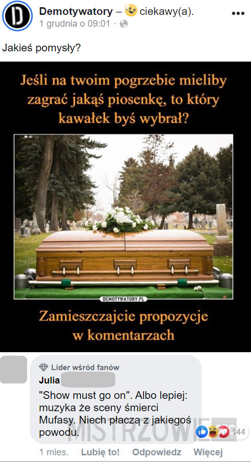 Na twoim pogrzebie