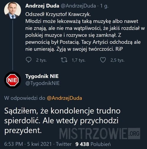Odszedł Krzysztof Krawczyk