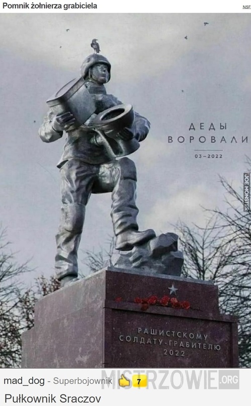 Pomnik żołnierza grabiciela