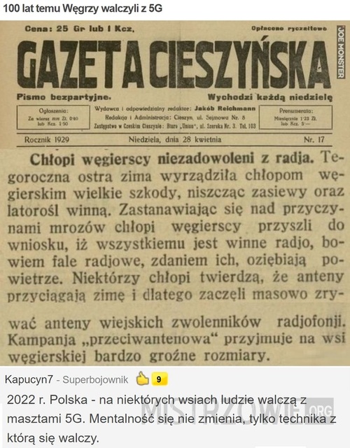 100 lat temu Węgrzy walczyli z 5G