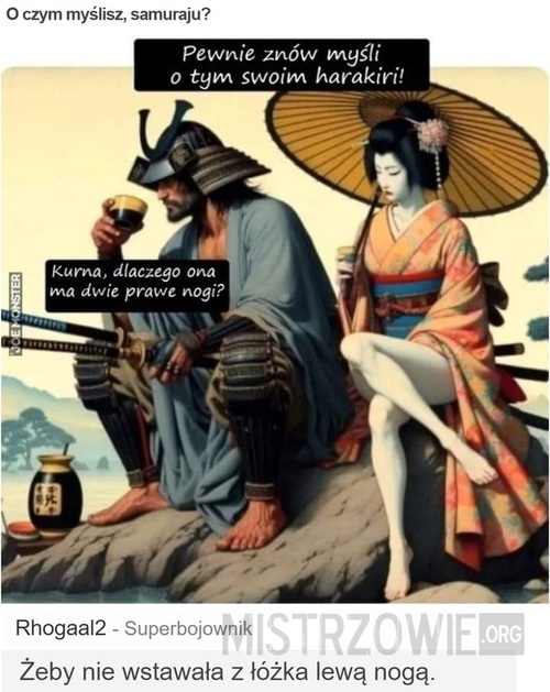 O czym myślisz, samuraju?